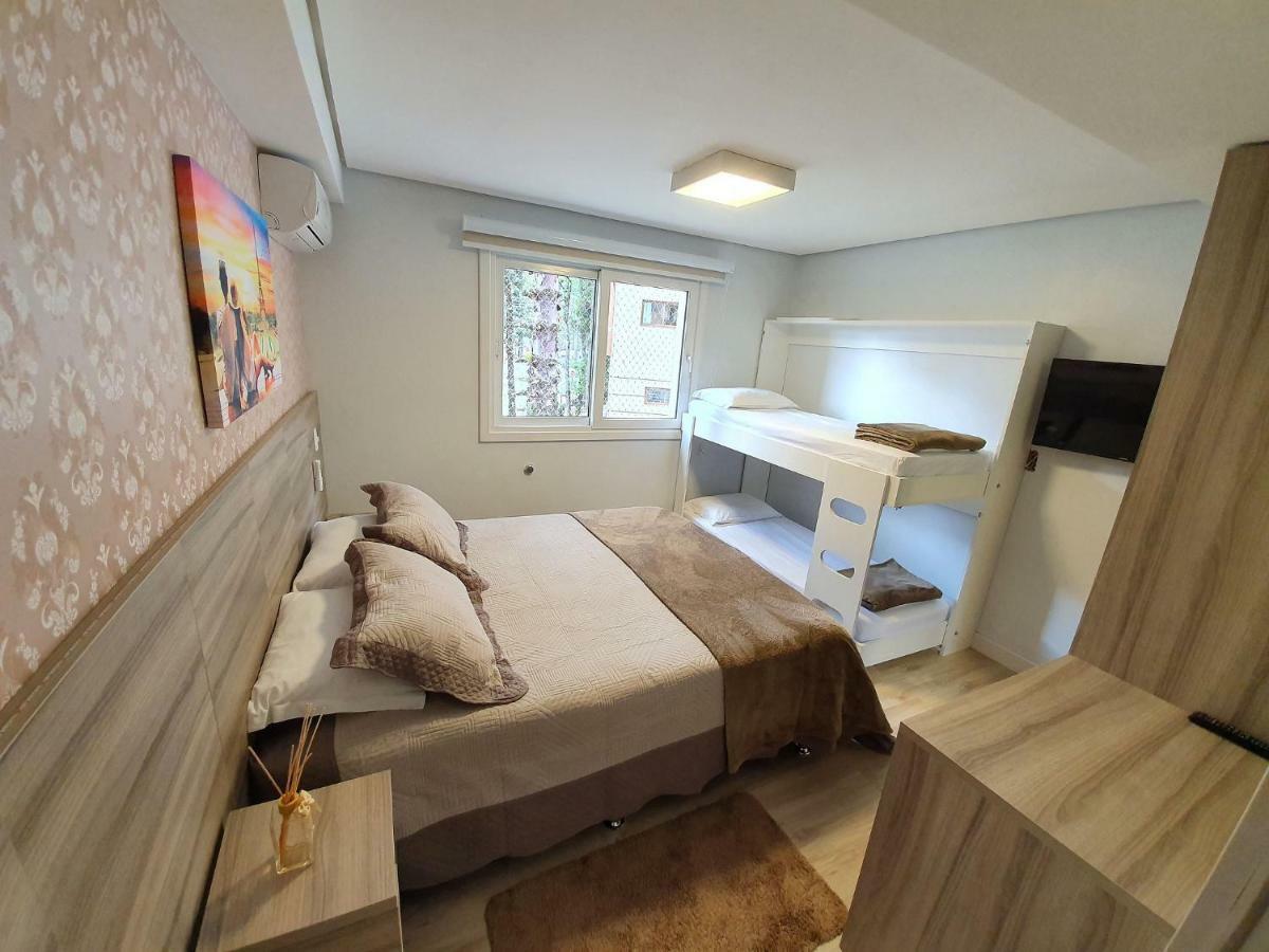 Apto De Luxo A 300Mts Rua Coberta, 2 Suites, Mobiliado E Equipado Gramado Luaran gambar